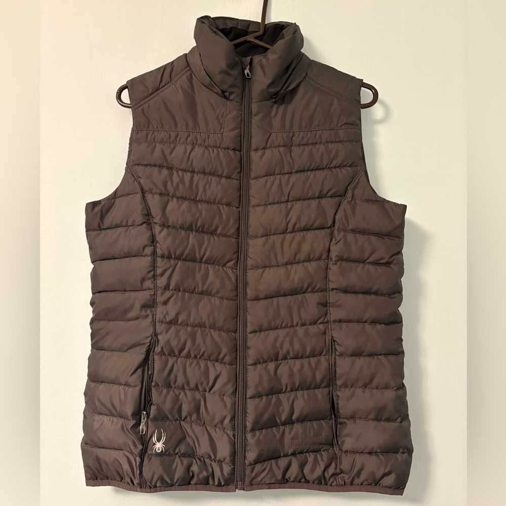Spyder Black Puffer Vest Large